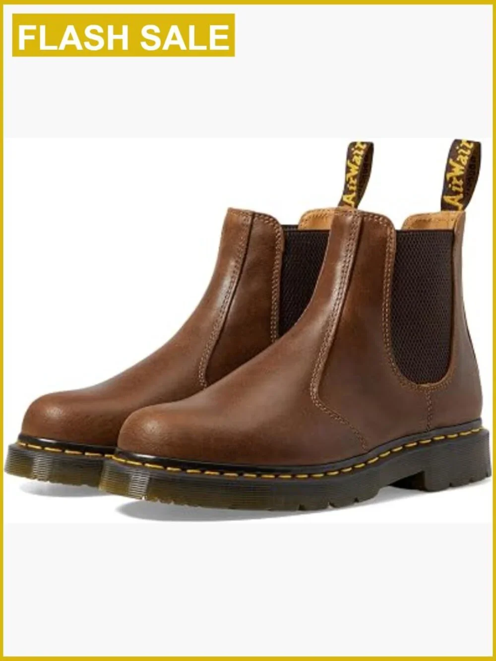 Work 2976 Slip Resistant Chelsea Boots Water Resistant Leather Pull-On